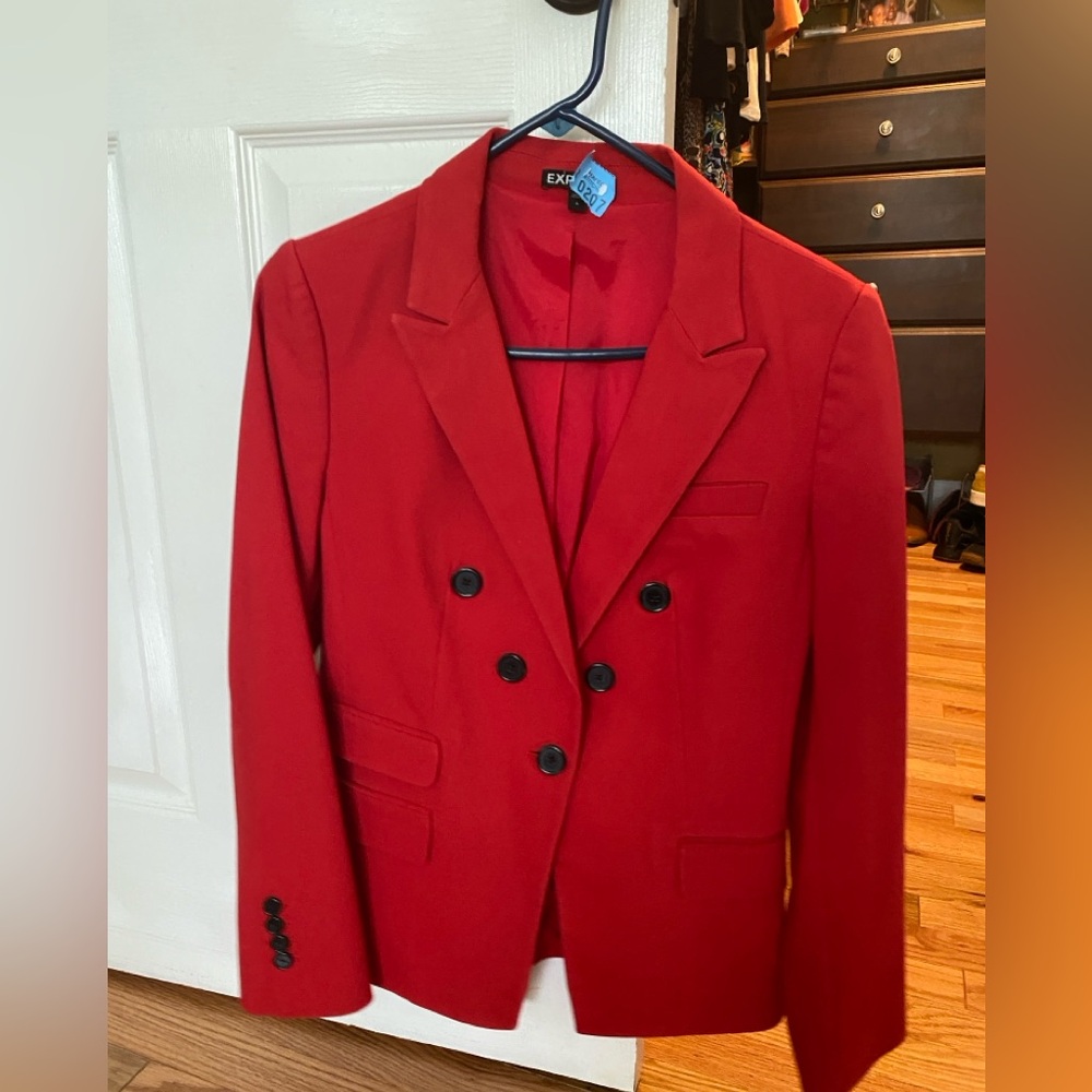 Fire engine red Express blazer, excellent condition